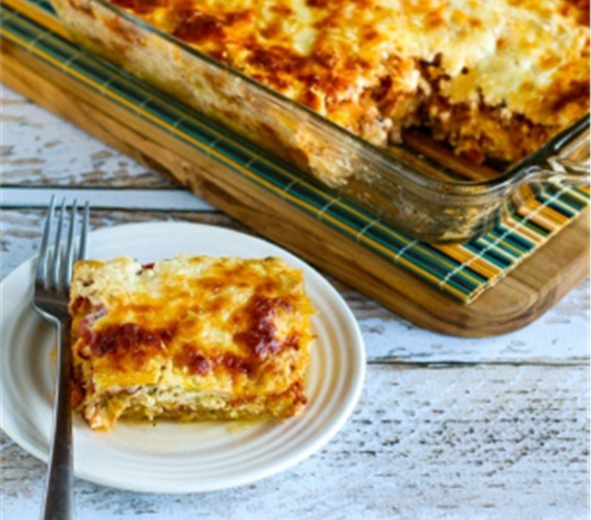 Spaghetti Squash Turkey Sausage Lasagna