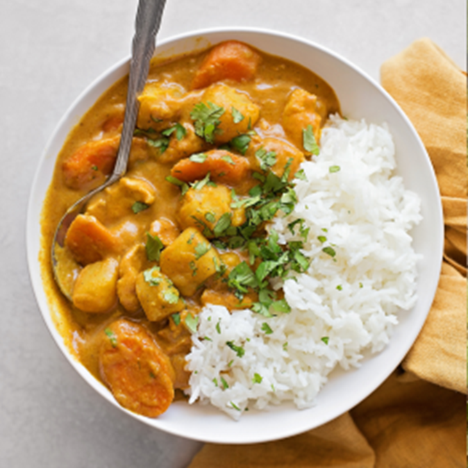 Yellow Coconut Chicken & Green Bean Curry