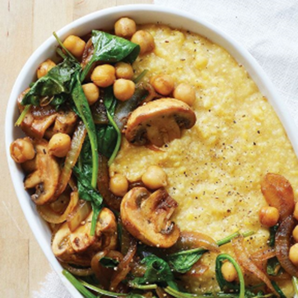 Butternut Squash Chili & Creamy Coconut and Mushroom Polenta