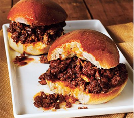Mushroom Beef Sloppy Joe's w/ Kale Chips