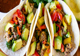 Turkey, Kale, and Black Bean Tacos