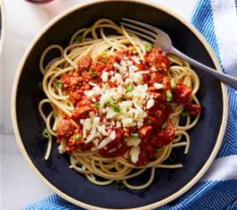 Cincinnati Chili over Spaghetti w/ Salad